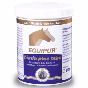 Equipur biotin plus tabs für Pferde 200g