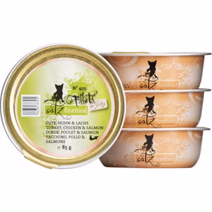 catz finefood Fillets No 405 Pute Huhn und Lachs für Katzen 85g