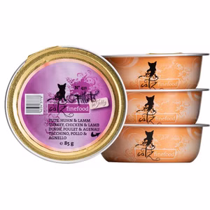 catz finefood Fillets No 411 Pute Huhn Lamm für Katzen 85g