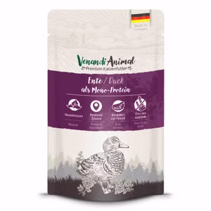 Venandi Animal Ente als Monoprotein für Katzen 125g