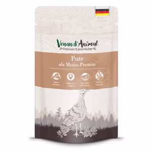 Venandi Animal Pute als Monoprotein für Katzen 125g