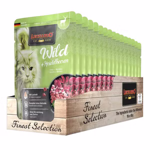 Leonardo Wild und Heidelbeeren für Katzen 85g
