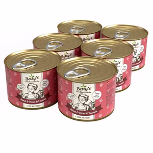 Bettys Landhausküche Rind Herz für Katzen 24x200g