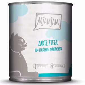 MjAMjAM zarte Ziege an leckeren Möhrchen für Katzen 6x800g