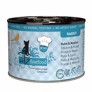 catz finefood Ragout No 613 Huhn Muscheln für Katzen 180g