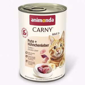 Animonda Carny Adult Pute Hühnchenleber für Katzen 6x400g