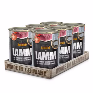 Belcando Lamm mit Reis hochwertiges Dosenfutter für Hunde 24x400g