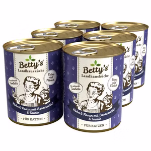Bettys Landhausküche Huhn Fasan für Katzen 24x400g