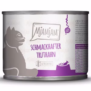 MjAMjAM schmackhafter Truthahn an leckeren Möhrchen für Katzen 200g
