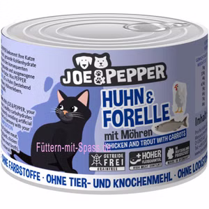 Joe & Pepper Huhn Forelle für Katzen 200g
