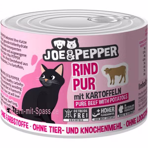 Joe & Pepper Rind pur Kartoffeln für Katzen 200g