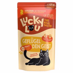 Lucky Lou Adult Geflügel für erwachsene Katzen 125g