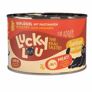 Lucky Lou Adult Geflügel für erwachsene Katzen 6x200g
