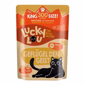 Lucky Lou Adult Geflügel für erwachsene Katzen 6x300g