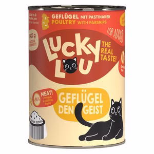 Lucky Lou Adult Geflügel für erwachsene Katzen 6x400g