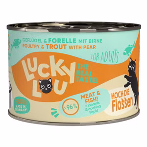 Lucky Lou Adult Geflügel Forelle für Katzen 6x200g