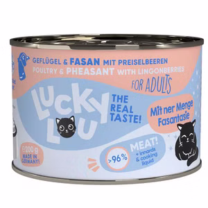 Lucky Lou Adult Geflügel Fasan getreidefreies Futter für Katzen 200g