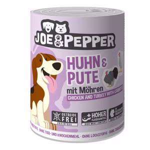 Joe & Pepper Huhn Pute mit Möhren für Hunde 400g