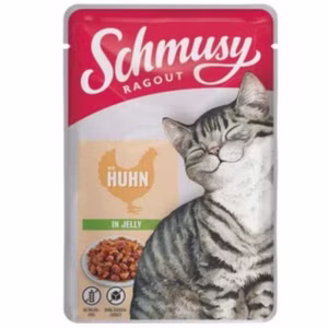 Schmusy Ragout Huhn in Jelly Pouchbeutel für Katzen 100g
