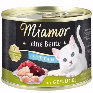 Miamor Feine Beute Kitten Geflügel für Katzen 185g 