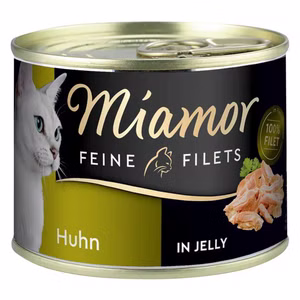 Miamor Feine Filets Huhn in Jelly für Katzen 185g Dose