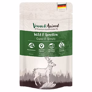 Venandi Animal Wild und Sprotten für Katzen 125g 125g