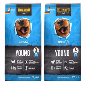 Belcando Young Trockenfutter für Welpen und junge Hunde 2x12,5kg
