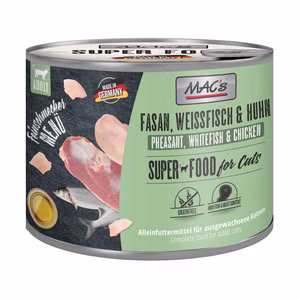 MACs Feinschmeckermenü Fasan Kabeljau Huhn für Katzen 200g