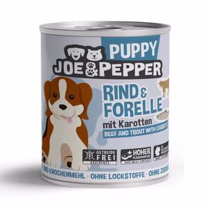 Joe Pepper Puppy Rind Forelle für Hunde 400g