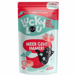 Lucky Lou Adult Geflügel Thunfisch für Katzen 125g