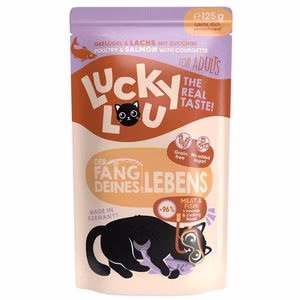 Lucky Lou Adult Geflügel Lachs für Katzen 125g