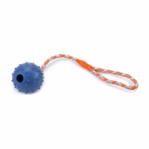 Karlie Beeztees Gummiball mit Kordel für Hunde 1 Stück