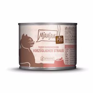 MJAMJAM vorzüglicher Strauß pur für Katzen 200g