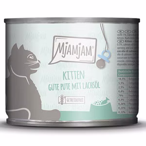MjAMjAM Kitten gute Pute mit Lachsöl für junge Katzen 200g