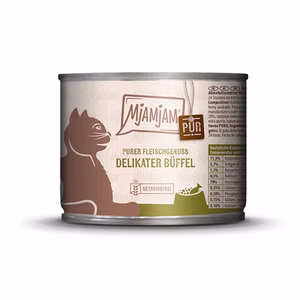 MJAMJAM delikater Büffel pur für Katzen 200g