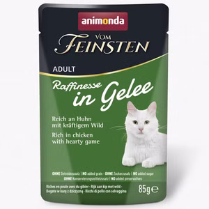 Animonda Vom Feinsten Raffinesse in Gelee reich an Huhn mit Wild 85g