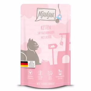 MjAMjAM Quetschie Kitten saftiges Hühnchen mit Lachsöl 125g