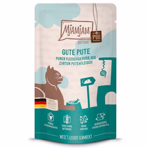MjAMjAM Quetschie Purer Fleischgenuss - gute Pute pur Katze 125g