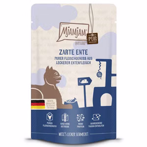 MjAMjAM Quetschie Purer Fleischgenuss - zarte Ente pur Katze 125g