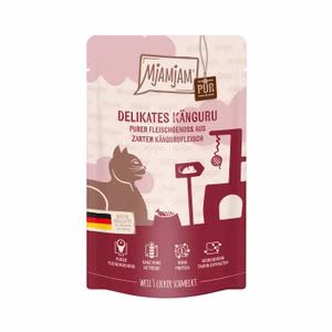 MjAMjAM Quetschie Purer Fleischgenuss - delikates Känguru pur Katze 125g