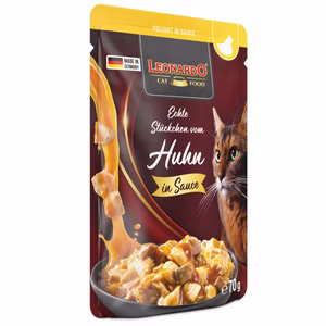 Leonardo Delight in Sauce Echte Stückchen vom Huhn 70g