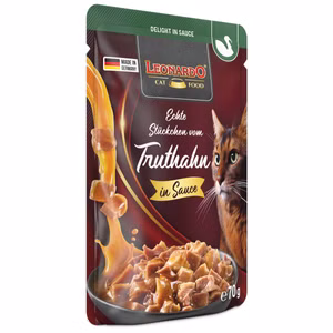 Leonardo Delight in Sauce Echte Stückchen vom Truthahn 70g