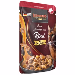 Leonardo Delight in Sauce Echte Stückchen vom Rind 70g