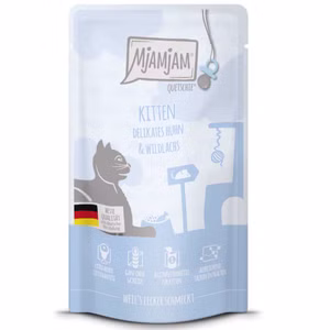 MjAMjAM Quetschie Kitten delikates Huhn & Wildlachs 125g