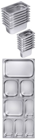  CONTACTO 7014 020 GN Behälter 1 4 20 mm Edelstahl Gastronorm Behälter Gastro   