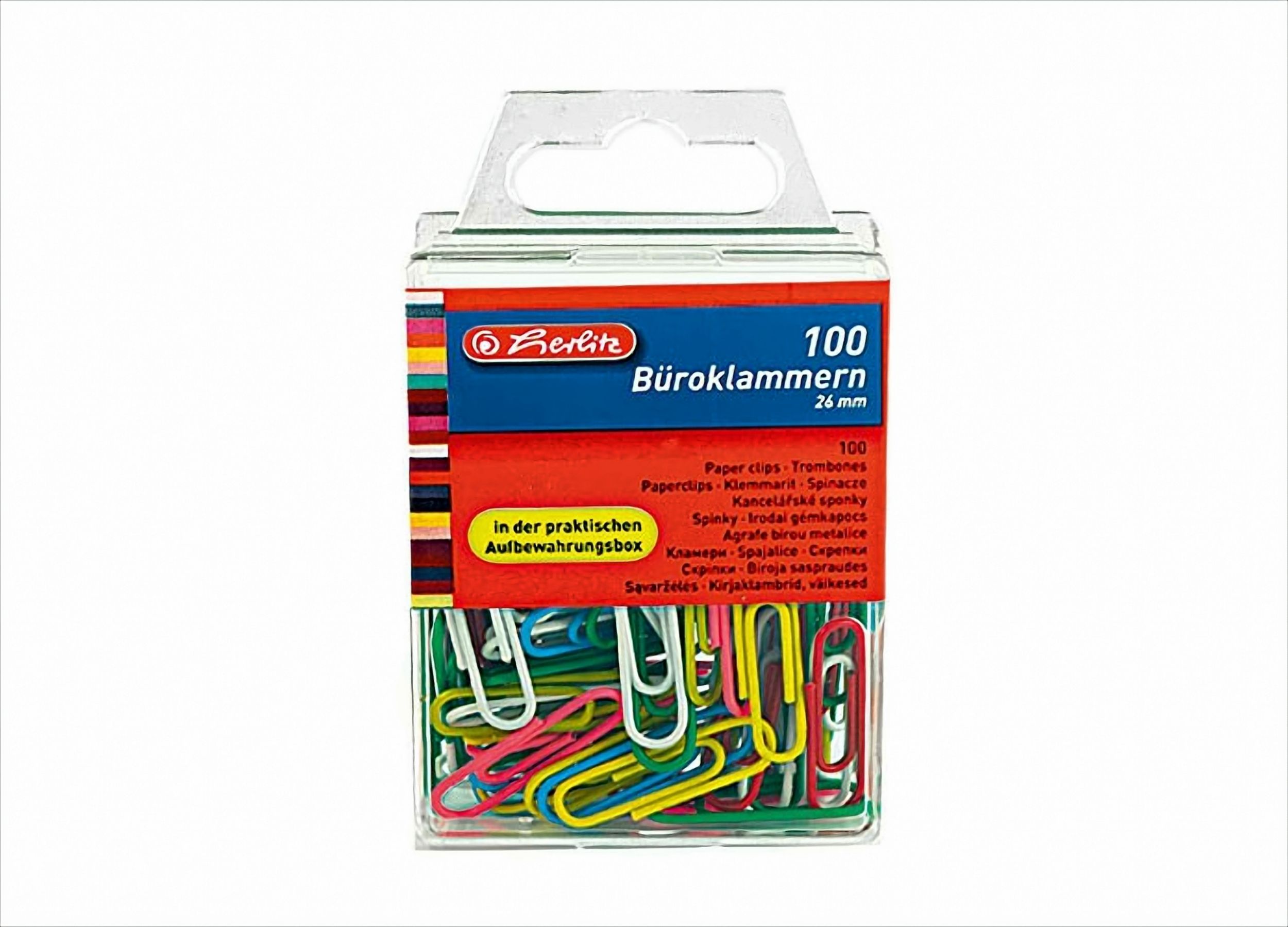 Herlitz Büroklammern 100 Stück, Bunt - Image 5