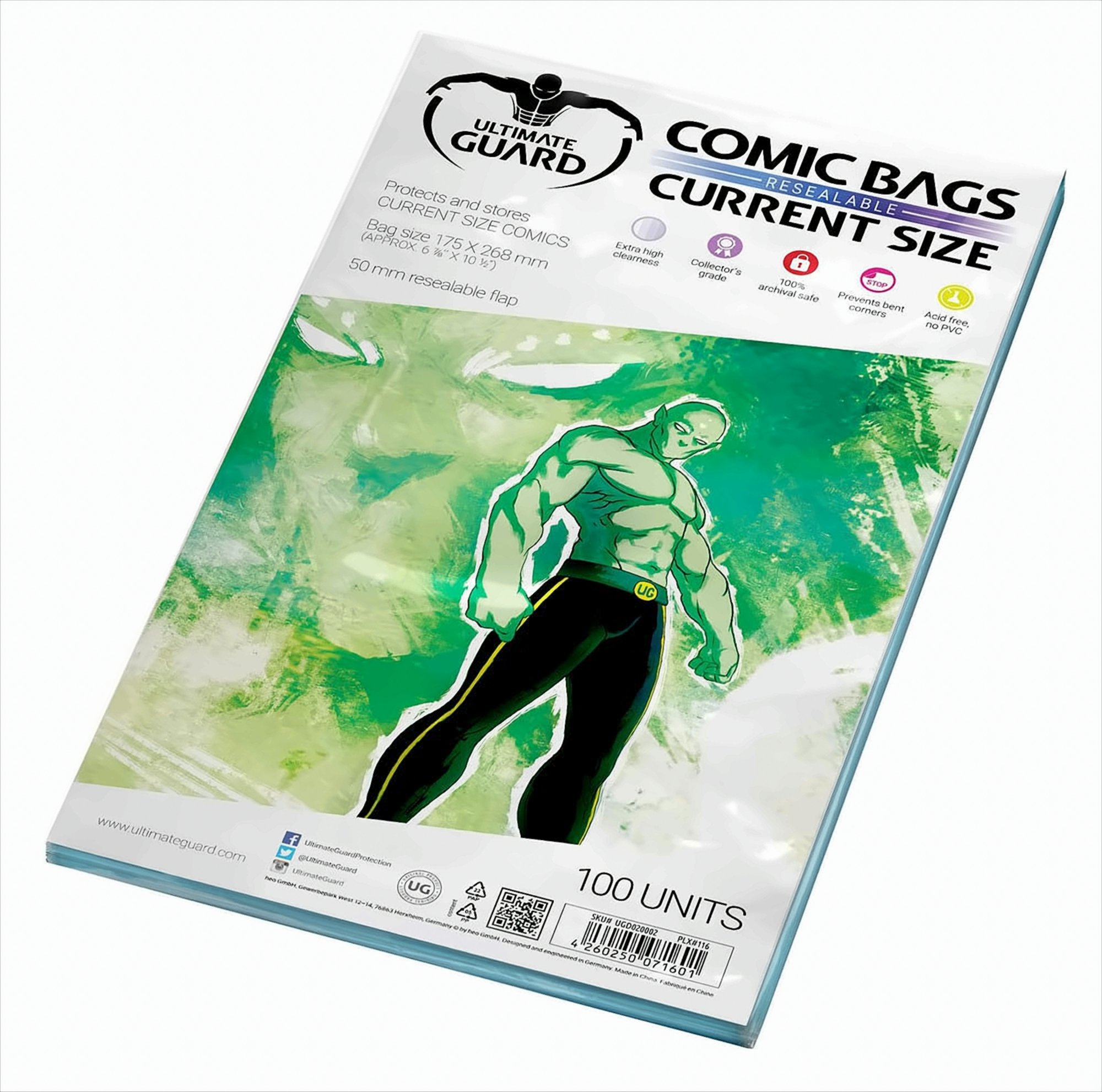 Ultimate Guard Comic Bags wiederverschließbar Current Size 100 Stück - Bild 3