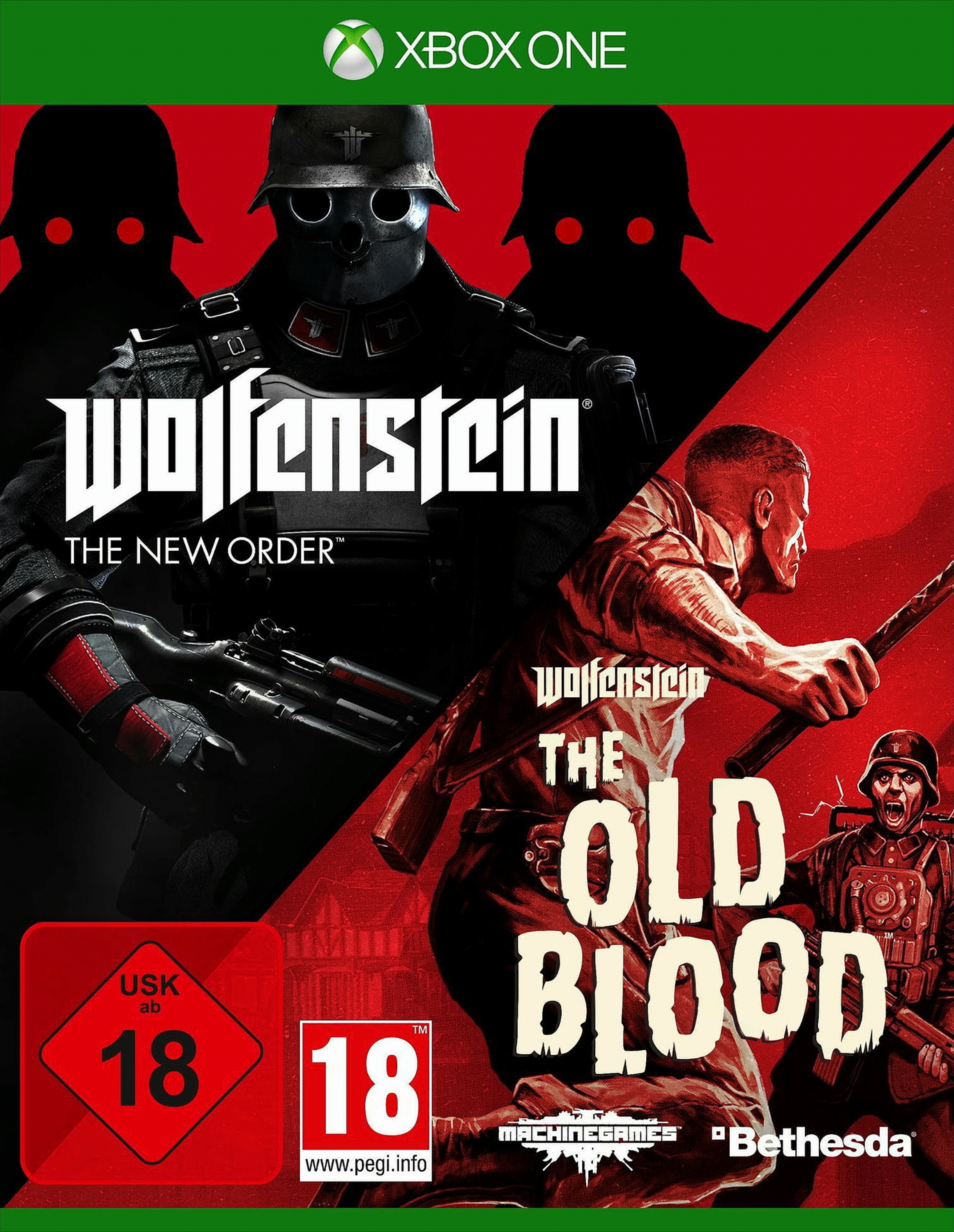 Xbox Wolfenstein The New Order + Old Blood Microsoft XboxOne OVP SEALED - Bild 4