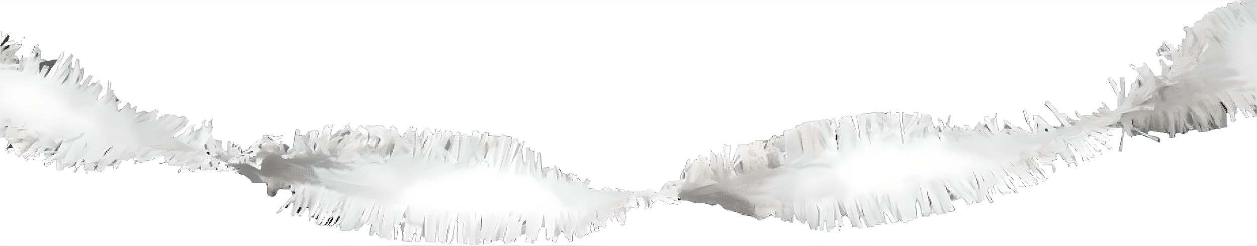 Weiss Girlande Aus Krepppapier Weiß - 6 Meter - Bild 3