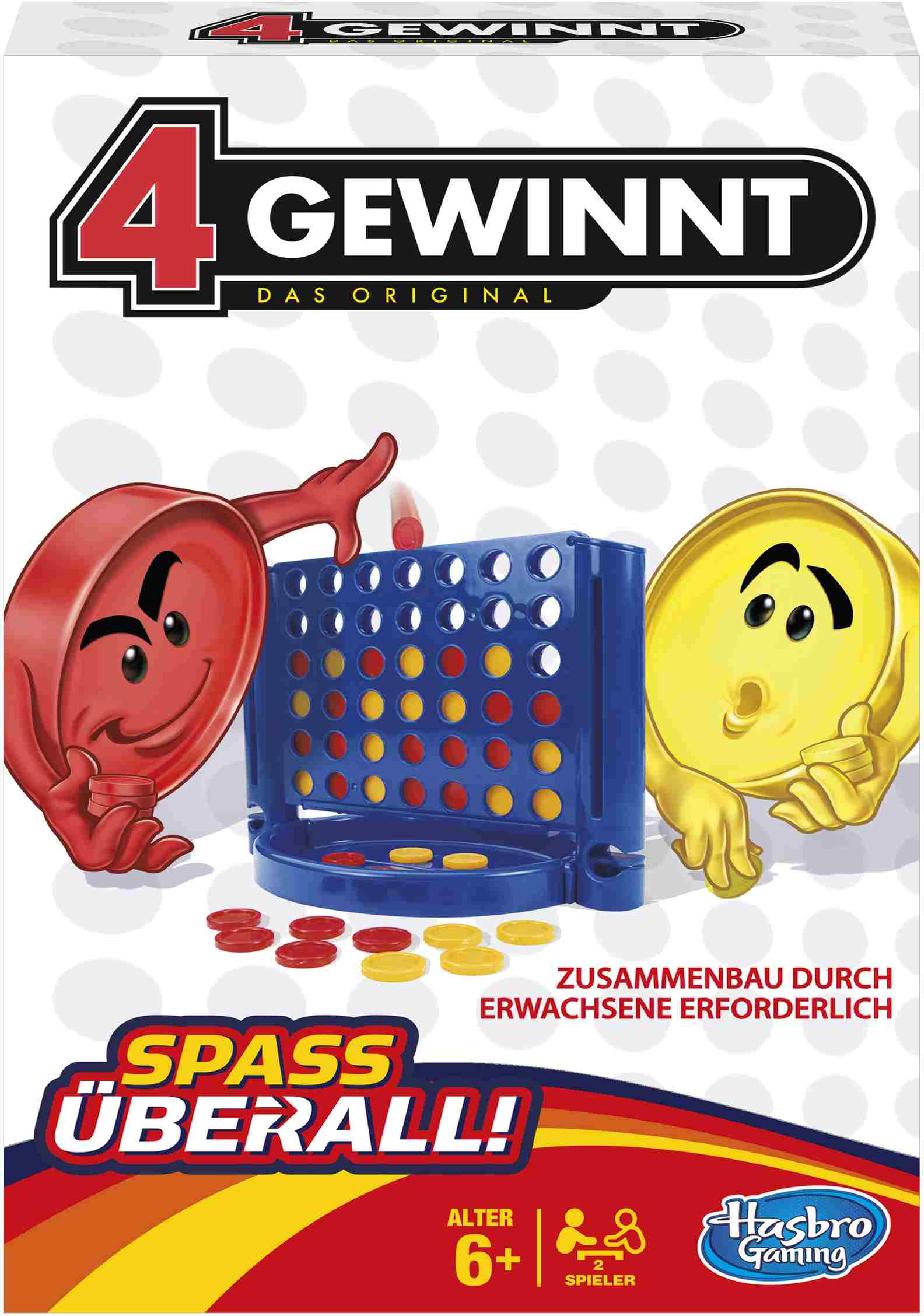 Hasbro B1000 4 Gewinnt Kompakt, 2 Spieler, ab 6 Jahren - Bild 6